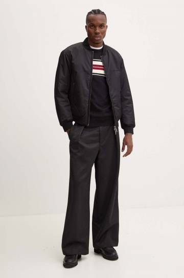 Шерстяной свитер MSGM мужской цвет чёрный лёгкий 3740MM208.247594 Шерстяной свитер MSGM мужской цвет чёрный лёгкий 3740MM208.247594
