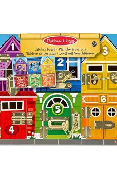 Игровой набор Melissa & Doug Деревянная доска, с защелками, от 3 лет (SM93406/6075185)