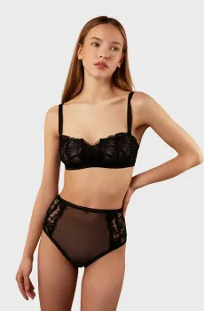 Женский черный бюстгальтер Черный 75A brabrabra SLZ25801027