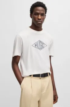 Мужская белая футболка Белый S HUGO 50534934;102
