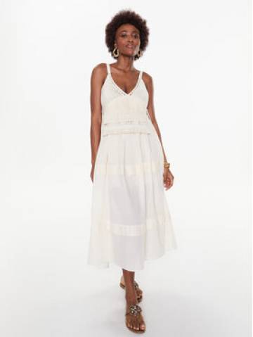 TWINSET Літня сукня 231TT3080 Écru Regular Fit TWINSET Літня сукня 231TT3080 Écru Regular Fit