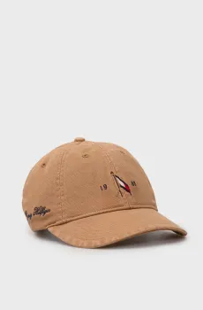 Мужская коричневая кепка SEASONAL FLAG Коричневый ONESIZE Tommy Hilfiger AM0AM13348