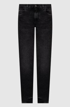 Серые джинсы с нашивкой DG