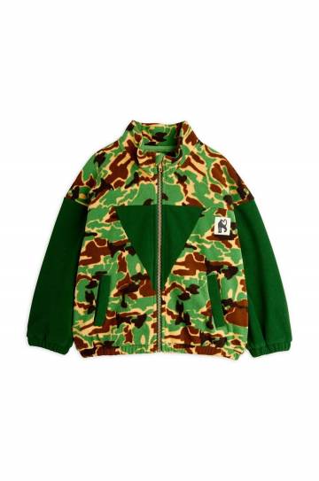 Кофта Mini Rodini цвет зелёный узор 2471010475 Кофта Mini Rodini цвет зелёный узор 2471010475