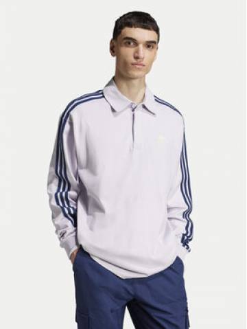 adidas Поло adicolor Rugby JC9916 Фіолетовий Regular Fit adidas Поло adicolor Rugby JC9916 Фіолетовий Regular Fit