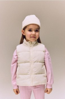 Reserved - Стьобаний жилет - нюдовий - 404HR-02X