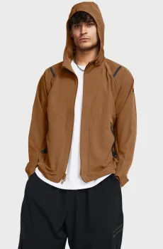 Мужская коричневая ветровка UA Unstoppable Jacket Коричневый L Under Armour 1370494-253