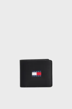 Мужской черный кожаный кошелек TJM ARCHIVE LEATHER CC WALLET Черный ONESIZE Tommy Jeans AM0AM12440