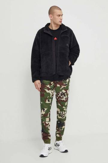 Хлопковая футболка adidas TIRO мужская цвет чёрный с принтом Хлопковая футболка adidas TIRO мужская цвет чёрный с принтом