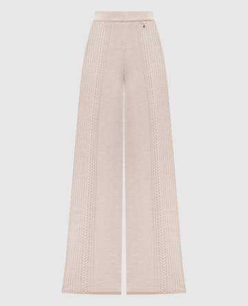 Бежевые брюки из шерсти Бежевые брюки из шерсти