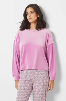 Женский розовый велюровый свитшот DUNKAN Розовый XS Etam 6541171