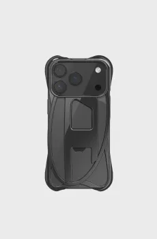 Черный чехол для телефона Caged D Glossy Case FW25 for iPhone 17 Pro Черный ONESIZE Diesel 60448