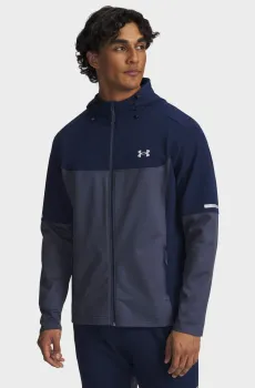 Мужская темно-синяя ветровка Utility Woven Winterized FZ Синий M Under Armour 6006112-408