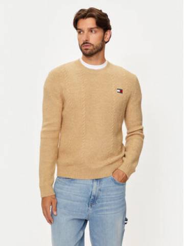 Tommy Jeans Светр DM0DM19440 Бежевий Regular Fit Tommy Jeans Светр DM0DM19440 Бежевий Regular Fit