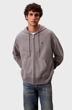 Мужское серое худи PREMIUM TERRY MONOGRAM Серый M Calvin Klein Jeans LV04RD232G