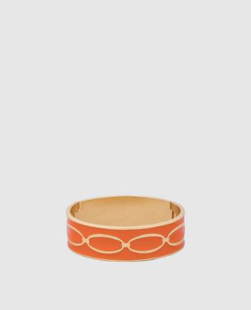 Оранжевый браслет Knot с покрытием 24-каратным золотом. Оранжевый браслет Knot с покрытием 24-каратным золотом.