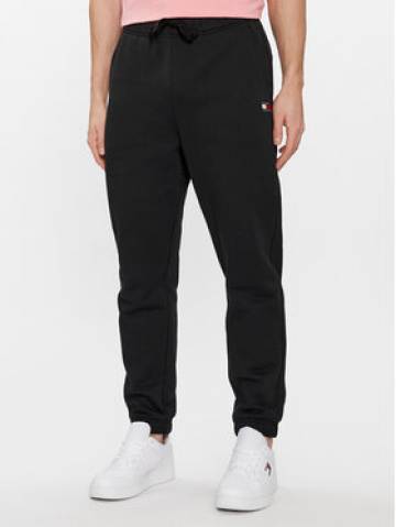 Tommy Jeans Спортивні штани Badge DM0DM18355 Чорний Regular Fit Tommy Jeans Спортивні штани Badge DM0DM18355 Чорний Regular Fit