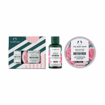 Подарочный набор The Body Shop British Rose Британская роза (гель для душа, 60 мл + баттер для тела, 50 мл)