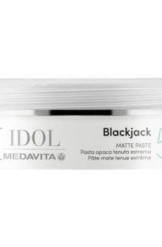 Матовая паста для укладки волос Medavita Idol Blackjack Matte Paste экстрасильной фиксации, 100 мл