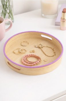 Декоративна таця - пурпуровий