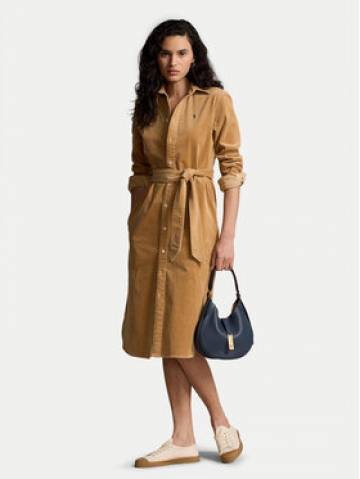 Polo Ralph Lauren Сукня-сорочка 211941474003 Бежевий Regular Fit Polo Ralph Lauren Сукня-сорочка 211941474003 Бежевий Regular Fit