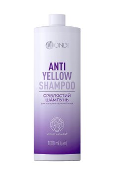 Серебристый шампунь Unic Blondi Antiyellow Shampoo для холодных оттенков блонд, 1 л