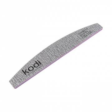 Пилка для ногтей Kodi Professional 100/100 грит полумесяц, коричневая, 178*28*4 мм Пилка для ногтей Kodi Professional 100/100 грит полумесяц, коричневая, 178*28*4 мм