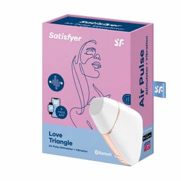 Вакуумный клиторальный стимулятор Satisfyer Love Triangle белый, 1 шт Вакуумный клиторальный стимулятор Satisfyer Love Triangle белый, 1 шт