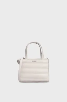 Женская белая сумка LINE QUILT MINI TOTE Белый ONESIZE Calvin Klein K60K612116