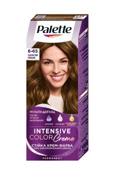 Стойкая крем-краска для волос Palette Интенсивный цвет, 6-65 Золотистый грильяж, 110 мл
