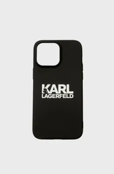 Черный чехол для телефона iPhone 14 Черный ONESIZE Karl Lagerfeld Чохол KL Logo iPhone14;BLACK