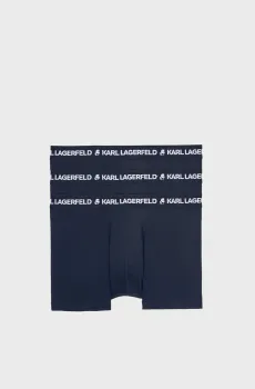 Мужские темно-синие боксеры (3 шт) Синий M Karl Lagerfeld A1M47151;338