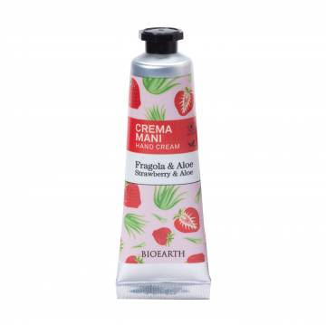 Крем для рук Bioearth Family Hand Cream Клубника и алоэ вера, 30 мл Крем для рук Bioearth Family Hand Cream Клубника и алоэ вера, 30 мл