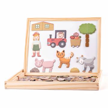 Двостороння дошка Woody Фігурки у вигляді тварин (91214) Двостороння дошка Woody Фігурки у вигляді тварин (91214)