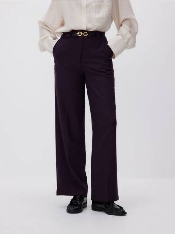 Reserved - Штани з ременем - сіро-фіолетовий - 940HF-94X