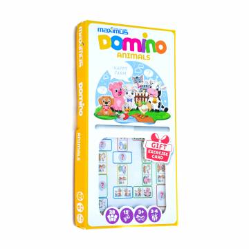 Настольная игра Maximus Domino Животные, от 3 лет, 28 элементов (5489) Настольная игра Maximus Domino Животные, от 3 лет, 28 элементов (5489)