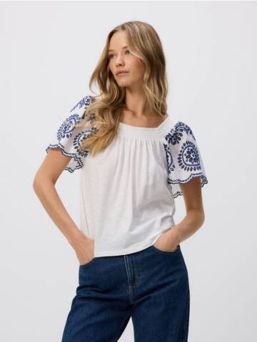 Reserved - LADIES` BLOUSE - білий - 559GA-00X