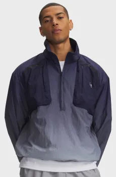 Мужской синий анорак UA UNSTOPPABLE WVN HZ GRDNT-BLU Синий XL Under Armour 6018626-410