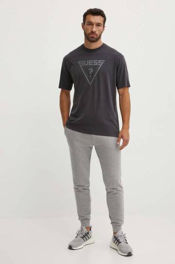 Спортивные штаны Guess ALDWIN цвет синий меланж Z2YB22 KAIJ1 Спортивные штаны Guess ALDWIN цвет синий меланж Z2YB22 KAIJ1