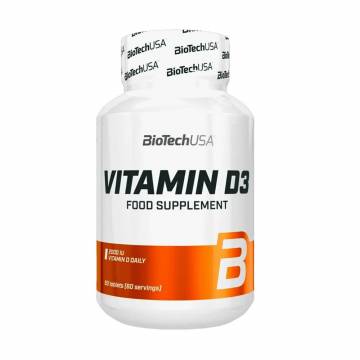 Витамин D3 BioTech USA Vitamin D3, 2000 МЕ, 60 таблеток Витамин D3 BioTech USA Vitamin D3, 2000 МЕ, 60 таблеток