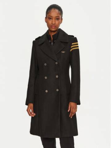 Aeronautica Militare Демісезонний плащ 242AB2965DCT3403 Чорний Regular Fit Aeronautica Militare Демісезонний плащ 242AB2965DCT3403 Чорний Regular Fit