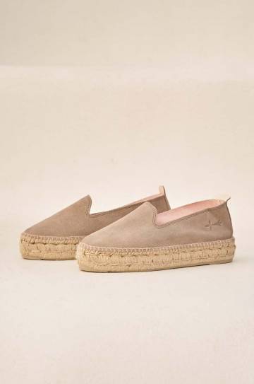Замшевые эспадрильи Manebi Double Sole Espadrilles цвет коричневый на платформе W 1.9 D0 Замшевые эспадрильи Manebi Double Sole Espadrilles цвет коричневый на платформе W 1.9 D0