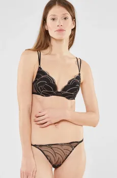 Женские черные трусики-стринги FATALE Черный S Etam 6538158