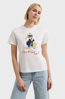 Женская белая футболка KL X DISNEY Белый L Karl Lagerfeld A3W17090