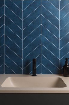 Самоклеючі плитки, набір з 4 штук - індиго