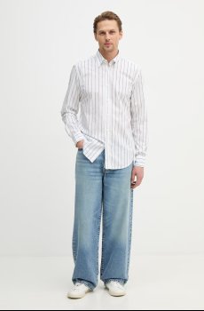 Хлопковая рубашка BOSS Orange Relegant_6_M