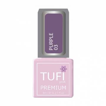 Гель-лак для ногтей Tufi profi Premium Purple 03 Сливовый, 8 мл Гель-лак для ногтей Tufi profi Premium Purple 03 Сливовый, 8 мл