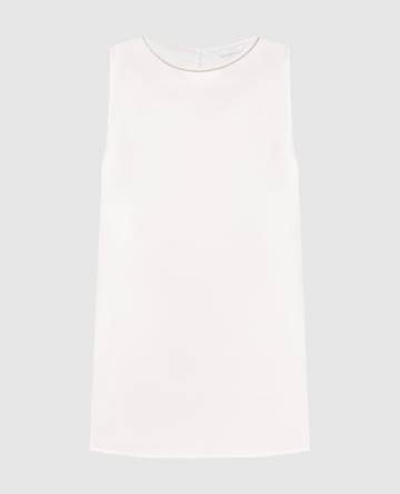 Топ из шелка с цепочкой мониль