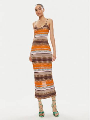 Desigual Літня сукня Viena 24SWVF05 Оранжевий Slim Fit Desigual Літня сукня Viena 24SWVF05 Оранжевий Slim Fit