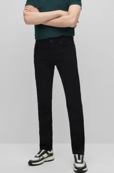 Мужские черные джинсы Черный 38 BOSS 50470510;003